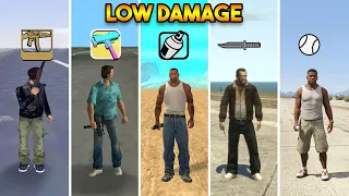 WEAKEST WEAPONS FROM EVERY GTA GAME ! (GTA 5, GTA 4, GTA SAN, GTA VC, GTA 3)