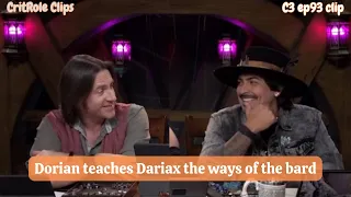 Dorian teaches Dariax the ways of the bard | Critical Role - Bells Hells ep 93