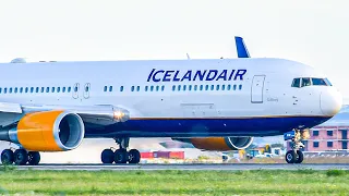 STUNNING | Icelandair Boeing 767-300(ER) | CLOSE-UP Takeoff from Belgrade Airport | With ATC