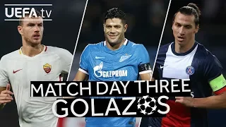 DŽEKO, HULK, IBRAHIMOVIĆ: GREAT #UCL Matchday Three GOALS!!
