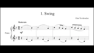 Otar Tevdoradze -  Swing, n. 1 from the Cycle "Piano Pieces for Children (3rd Album)"