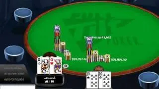 Phil Ivey vs. Lars Luzak in a 200K pot on Full Tilt-  High Stakes online poker