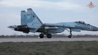 Боевая работа экипажей Су 35 ВКС России
