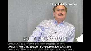 Watch MyPillow CEO Mike Lindell MELT DOWN in a 2023 Deposition for Eric Coomer Dominion Defamation