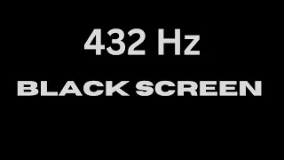 432Hz Black Screen. Good Sleep Music. Heart Chakra Therapy