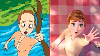 Frozen 2 Funny Drawing Meme | Elsa & Anna | Some Things Never Change Song