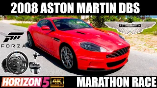 Forza Horizon 5 - 2008 Aston Martin DBS Stock | Marathon Race | Thrustmaster T300 RS | TH8A