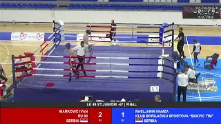 Prvenstvo Srbije low kick, drugi dan, Ring 1