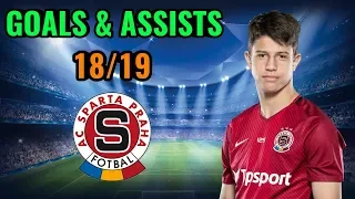 Adam Hložek | GOALS & ASSISTS | 18/19