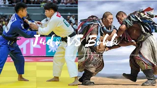 Judo VS Bokh wrestling  柔道   ᠪᠥᠬᠡ Үндэсний бөх