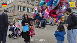 Frankfurt, Germany 🇩🇪 | Walking in Zeil and Kleinmarkthalle | Mar 2024