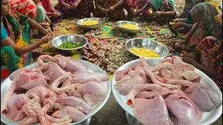 The Lungs Of Cow Cooking For Whole Village People - Special Beef Lungs Curry Recipe