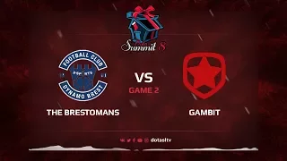 The Brestomans против Gambit, Вторая карта, Квалификация на Dota Summit 8