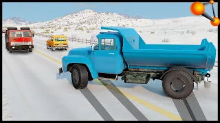 FAST USSR TRUCK! GOING THE SNOW! - BeamNg Drive