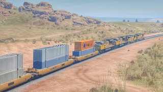 Train Sim World 4 Sherman Hill Hermosa-Cheyenne SD70ACEe UP Intermodaltrain TSW4 Part 1/2