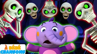 Cinq squelettes sont sortis une nuit | Skeleton Dance | Chansons d'Halloween pour les enfants