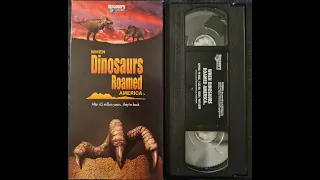 Opening to When Dinosaurs Roamed America 2001 VHS
