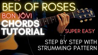Bon Jovi - Bed of Roses Chords (Guitar Tutorial) for Acoustic Cover