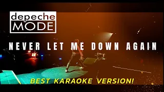 DEPECHE MODE - NEVER LET ME DOWN AGAIN (KARAOKE WITH BACKING VOCALS!)