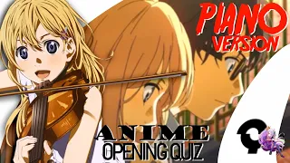 ANIME OPENING QUIZ (PIANO) | 45 Openings (Very Easy-Very Hard)