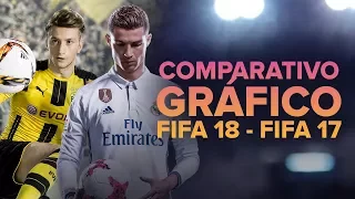 Comparativa gráfica FIFA 17 - FIFA 18