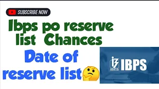 Ibps po 2022-23 reserve list final selection chances?? 🤔 | date of reserve list #ibpspo #ibpspo2022