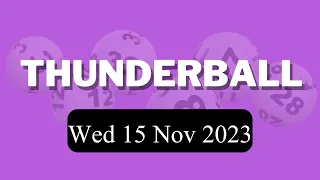 Thunderball Draw Results on Wed 15 Nov 2023 The National Lottery UK