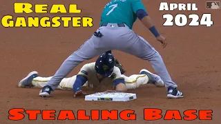 MLB | Gangster Stealing Base