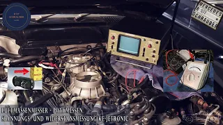 Mercedes KE-Jetronic Luftmassenmesser-Potentiometer (LMM-Poti) Funktionsmessung - Widerstandsmessung
