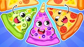 Pizza Challenge | Learn Shapes and Colors🍕😋 | Teeny Mimi🦄