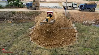 Greatest First New Motion​​ Smart Dozer Cutting Soils Rock Drop In Water For Foundation Road Builde