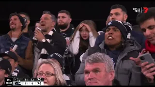 Last 41 seconds Collingwood vs Carlton round 11 2022