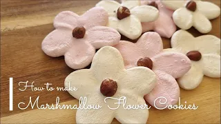 Marshmallow Flower Cookies - only 2 ingredients