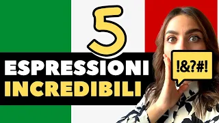 5 espressioni IN ITALIANO che NON PUOI IMMAGINARE!!!!!! (con sottotitoli)