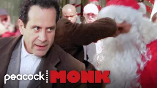 Monk Fist Fights Santa Claus | Monk