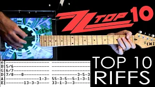 ZZ Top 10 Songs List & Guitar Tab / Guitar Lesson / Guitar tutorial