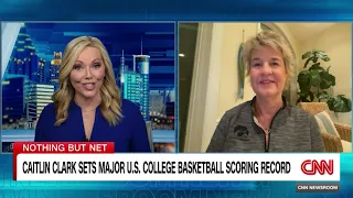 Iowa Basketball Coach Lisa Bluder speaks to CNN about Caitlin Clark's record-breaking success