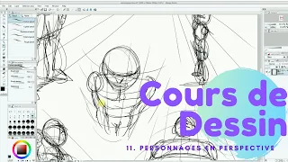 Cours de dessin numéro 11 : les personnages en perspective