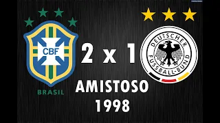 Brasil 2 x 1 Alemanha (Amistoso de 1998)