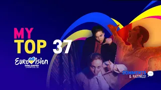 Eurovision 2023 | My Top 37 | Comments & Ratings