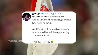 fans react to Bayern Munich sacking julian nagelsmann and appointing Thomas tuchel as Manager.