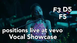 Ariana Grande ‘positions’ live at VEVO - Vocal Showcase (F3-F5)