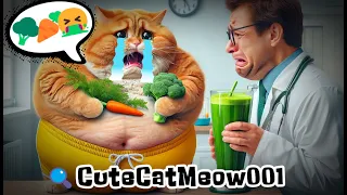 Cat Makes a Veggie Shake🐱🥦🥕🥤 #cutecat #catlover #catstory #aicat #猫