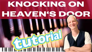 Knocking On Heaven's Door, Piano Tutorial, With Fills & Solo