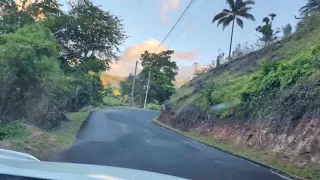 Impression: Driving on the main roads at the interior of Dominica