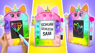 WOW! Bastelei: Glitzerndes Pop-It Einhorn-Maltafel | DIY-SCHULE-HACKS 🦄