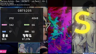 (osu!mania) 7th Dan INFINITE  - 97,01%