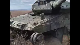 подбитый шведский танк Strv 122A