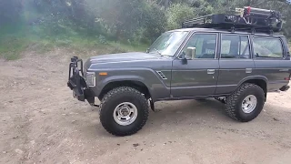 1989 Toyota FJ62 Landcruiser lifted 4" on 35" tires