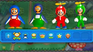 New Super Mario Bros. U Deluxe All Castles – 2 Players Walkthrough Co-Op